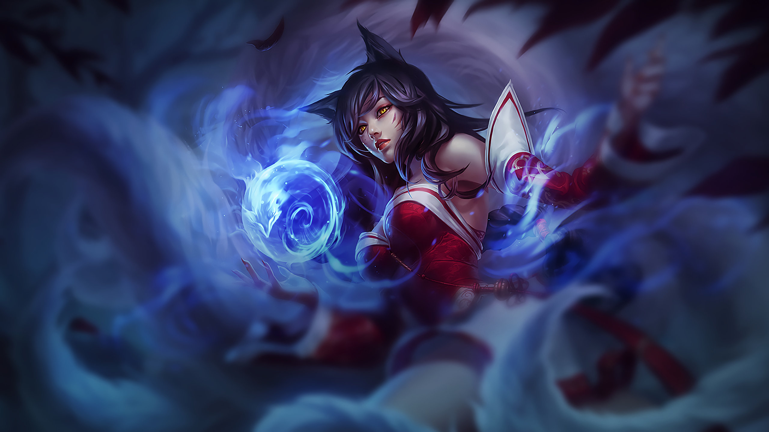 Download hd 2560x1440 Ahri (League Of Legends) PC wallpaper ID:173924 for free