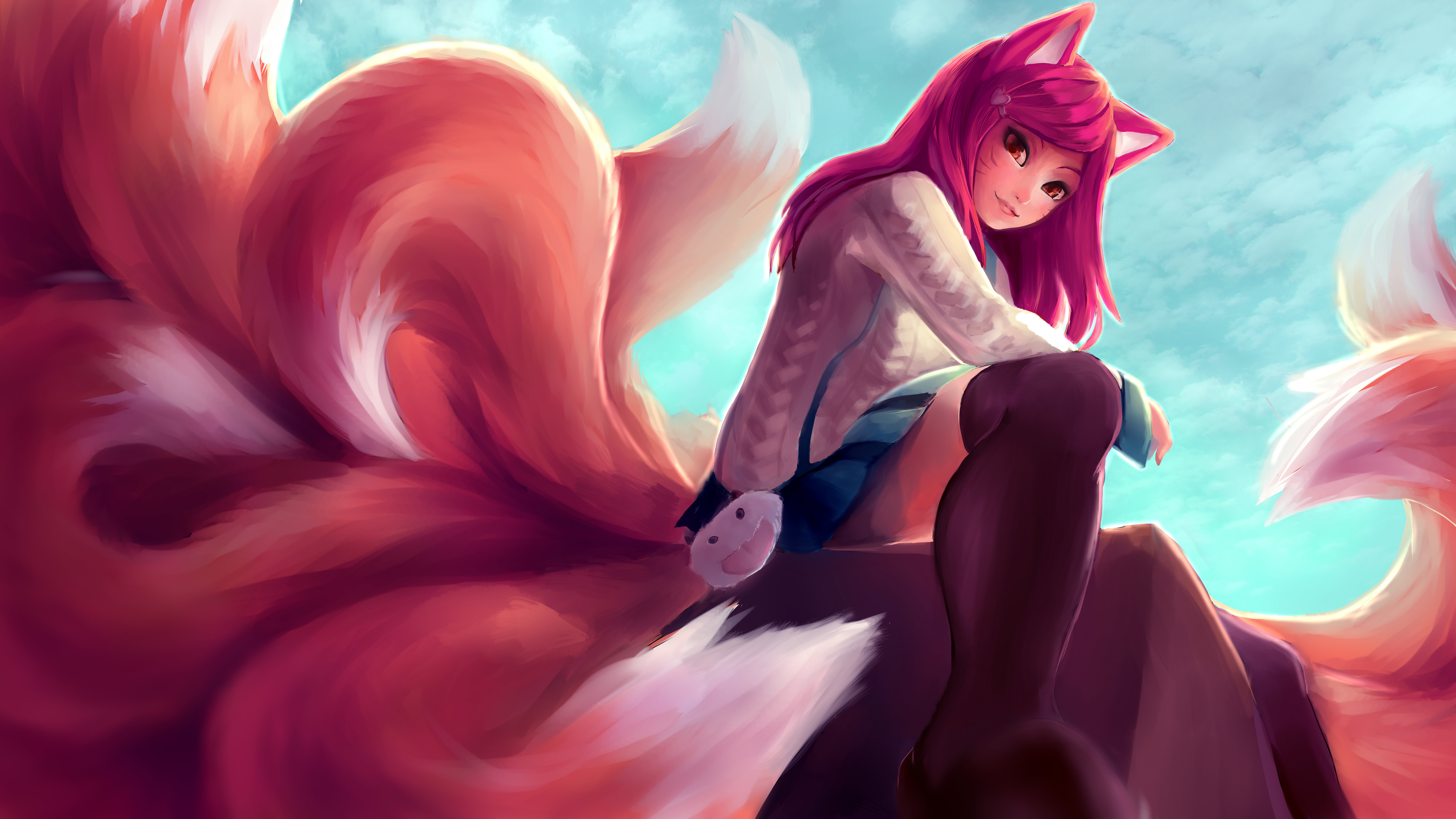 Awesome Ahri (League Of Legends) free wallpaper ID:170988 for 8k computer