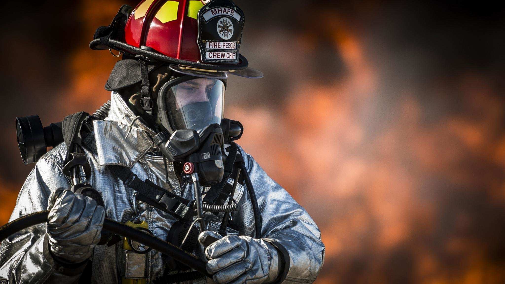 Awesome Firefighter free wallpaper ID:27731 for hd 2048x1152 PC
