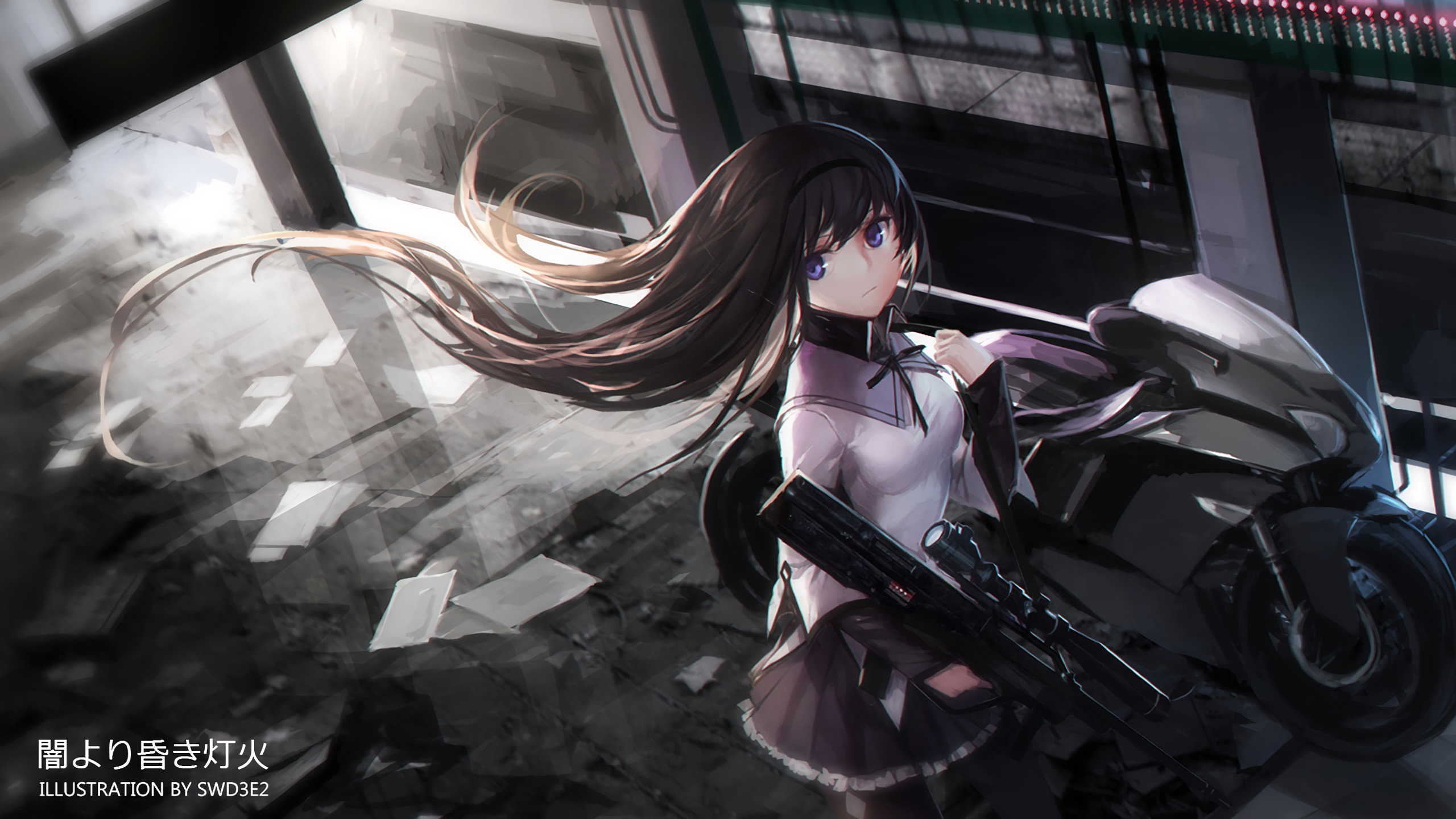 Download hd 2560x1440 Homura Akemi PC background ID:31508 for free