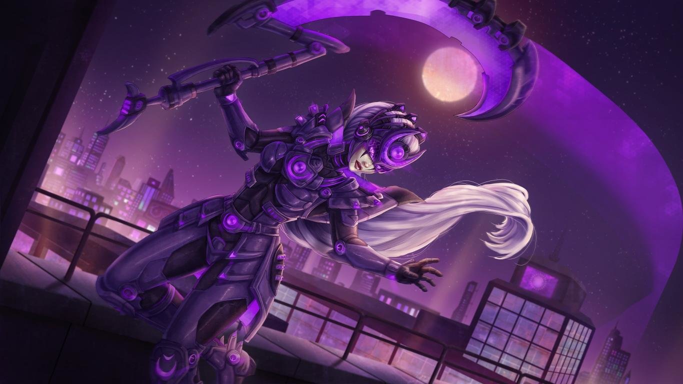 Download 1366x768 laptop Diana (League Of Legends) computer background ID:173923 for free