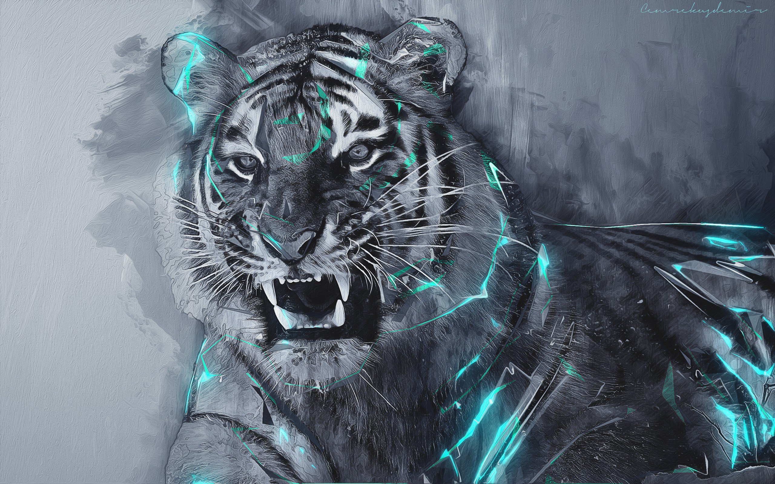 Free download Tiger Fantasy wallpaper ID:259284 hd 2560x1600 for desktop