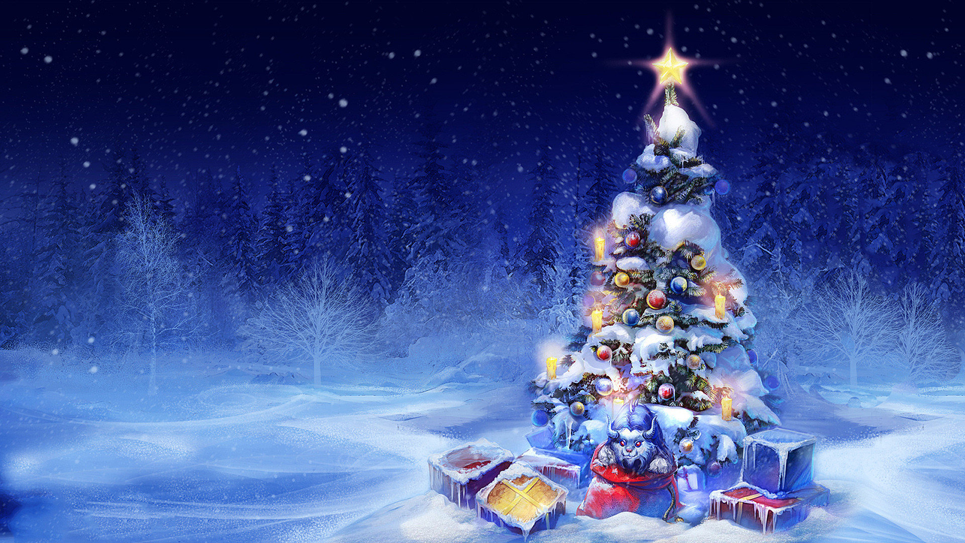 High resolution Christmas hd 1080p background ID:435061 for PC