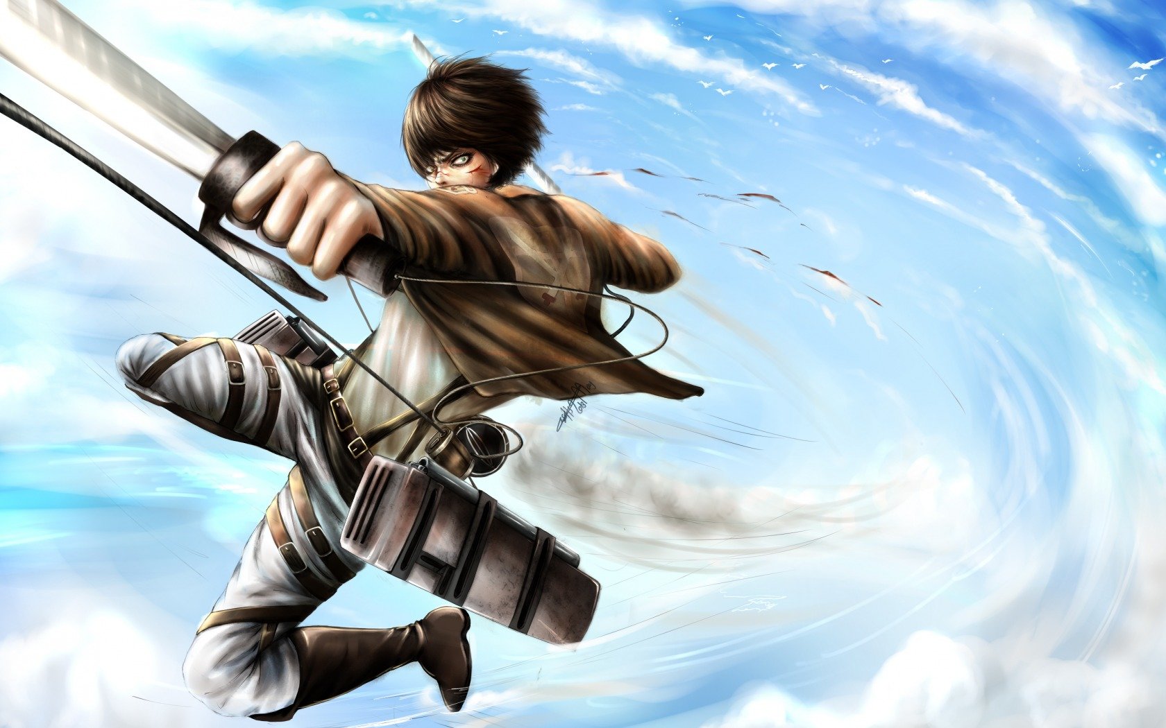 High resolution Eren Yeager hd 1680x1050 wallpaper ID:206587 for computer