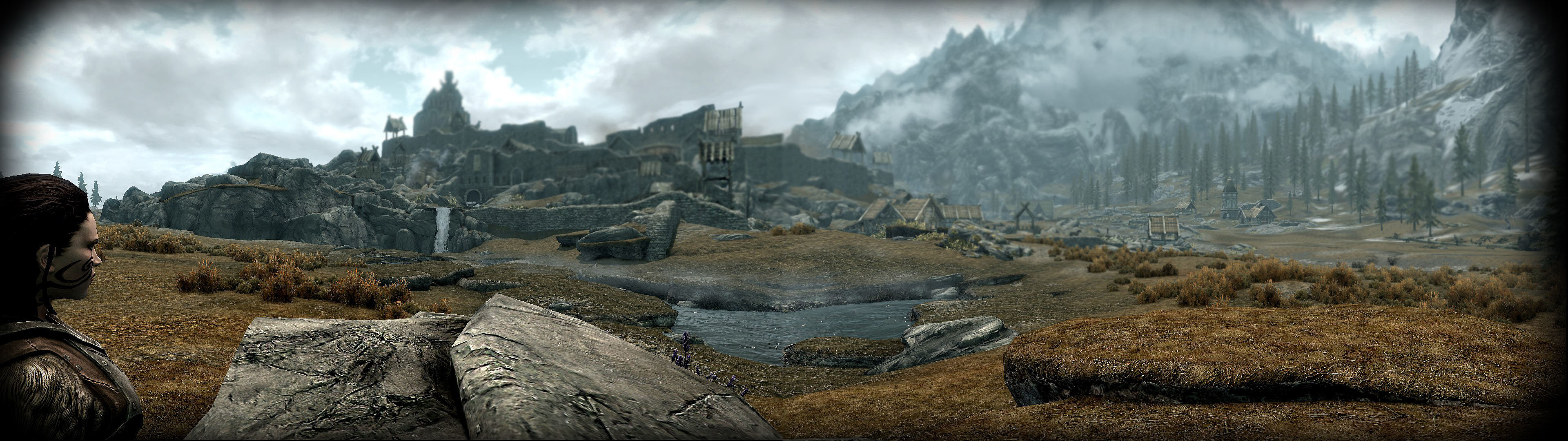 Best Skyrim background ID:120283 for High Resolution dual monitor 1920x1080 PC