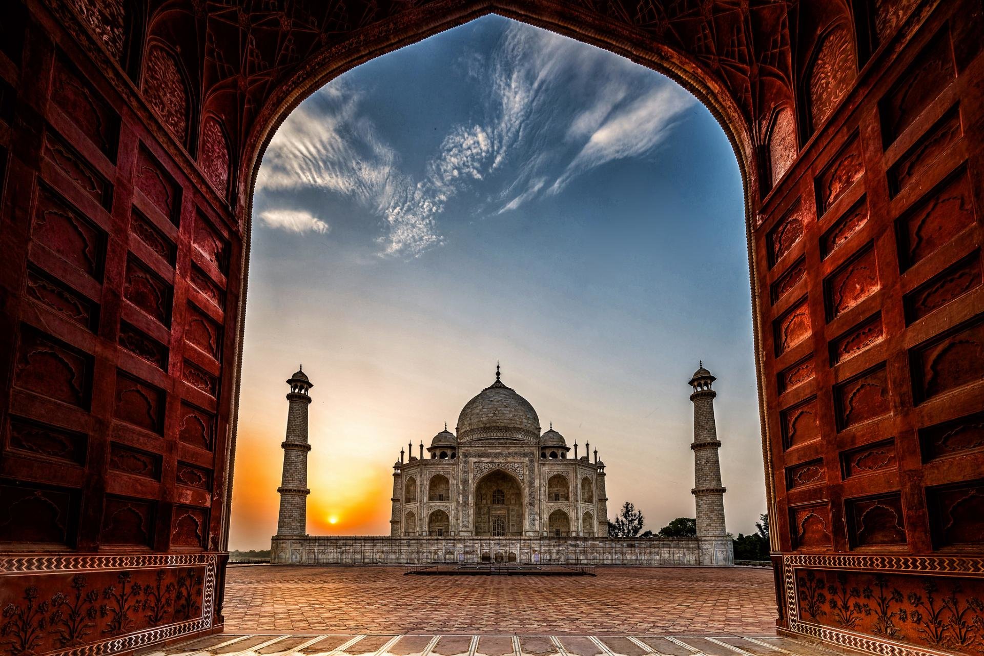 Download hd 1920x1280 Taj Mahal desktop background ID:486400 for free