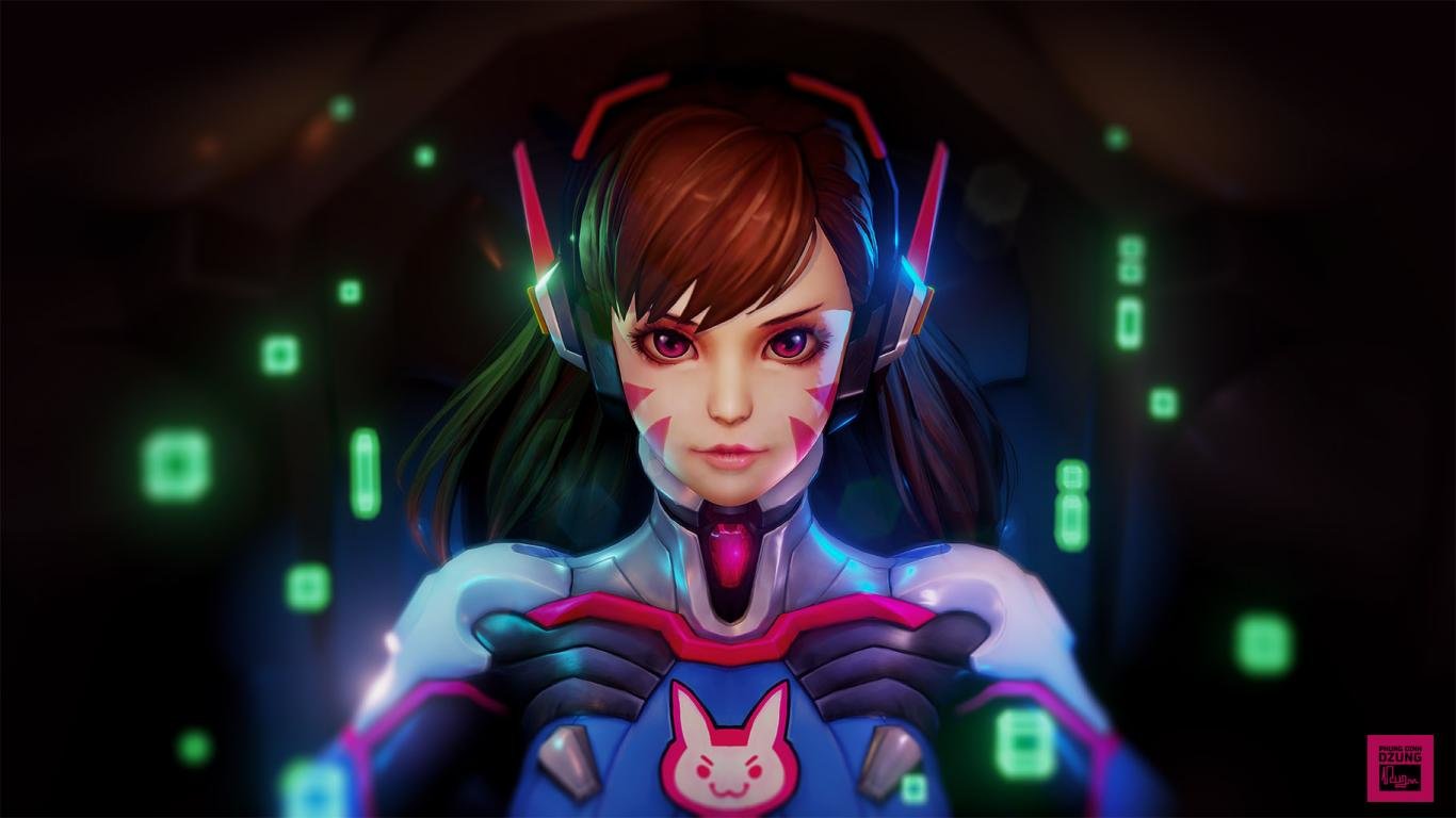 Download laptop D.Va (Overwatch) PC wallpaper ID:169955 for free