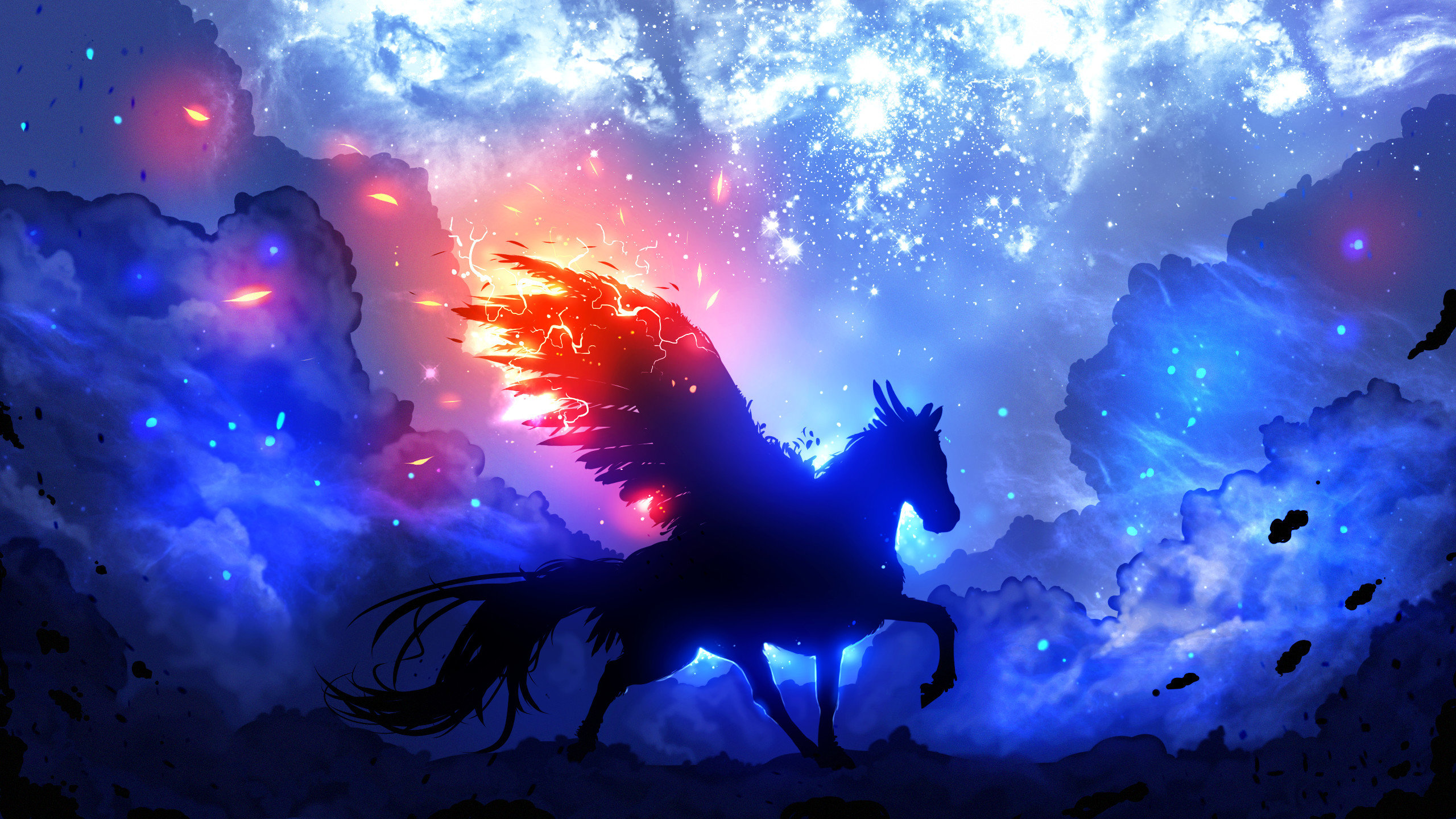 Download hd 2560x1440 Horse Fantasy desktop background ID:282530 for free