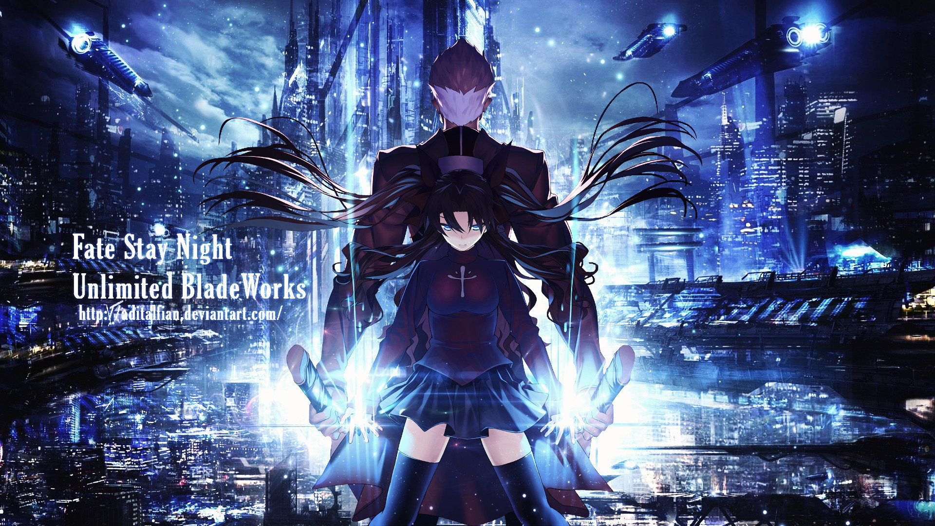 Download 1080p Fate/Stay Night: Unlimited Blade Works computer background ID:291066 for free