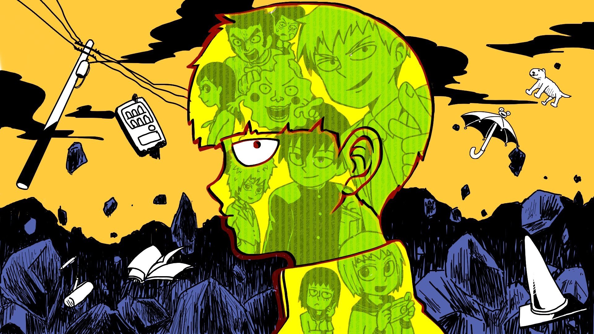 Best Mob Psycho 100 background ID:329039 for High Resolution full hd computer