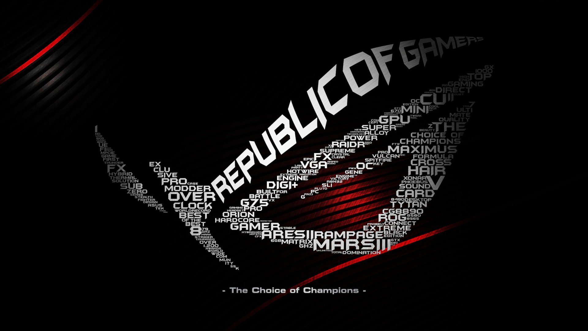 Free download Republic Of Gamers (ROG) background ID:390717 full hd for PC