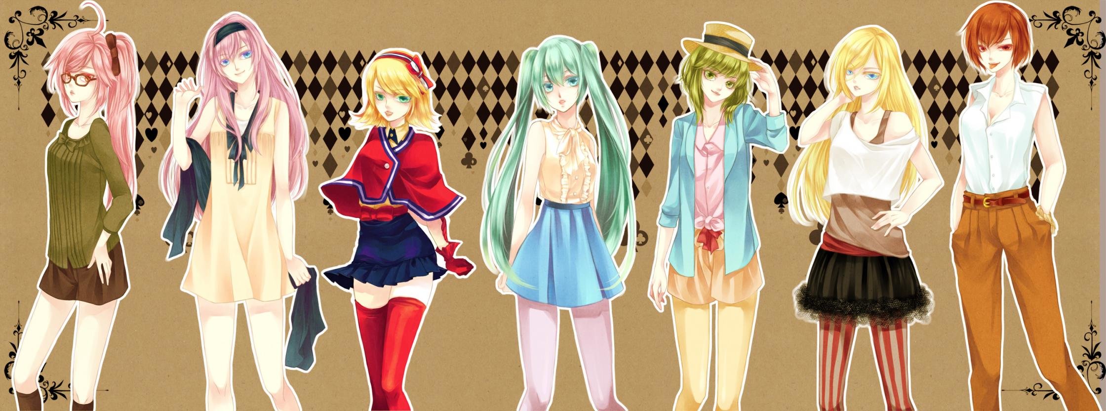 Awesome Vocaloid free background ID:5895 for dual screen 2240x832 PC