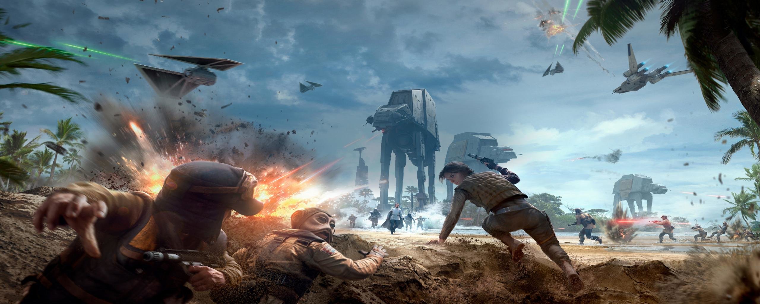 Best Star Wars Battlefront background ID:162462 for High Resolution dual screen 2560x1024 PC