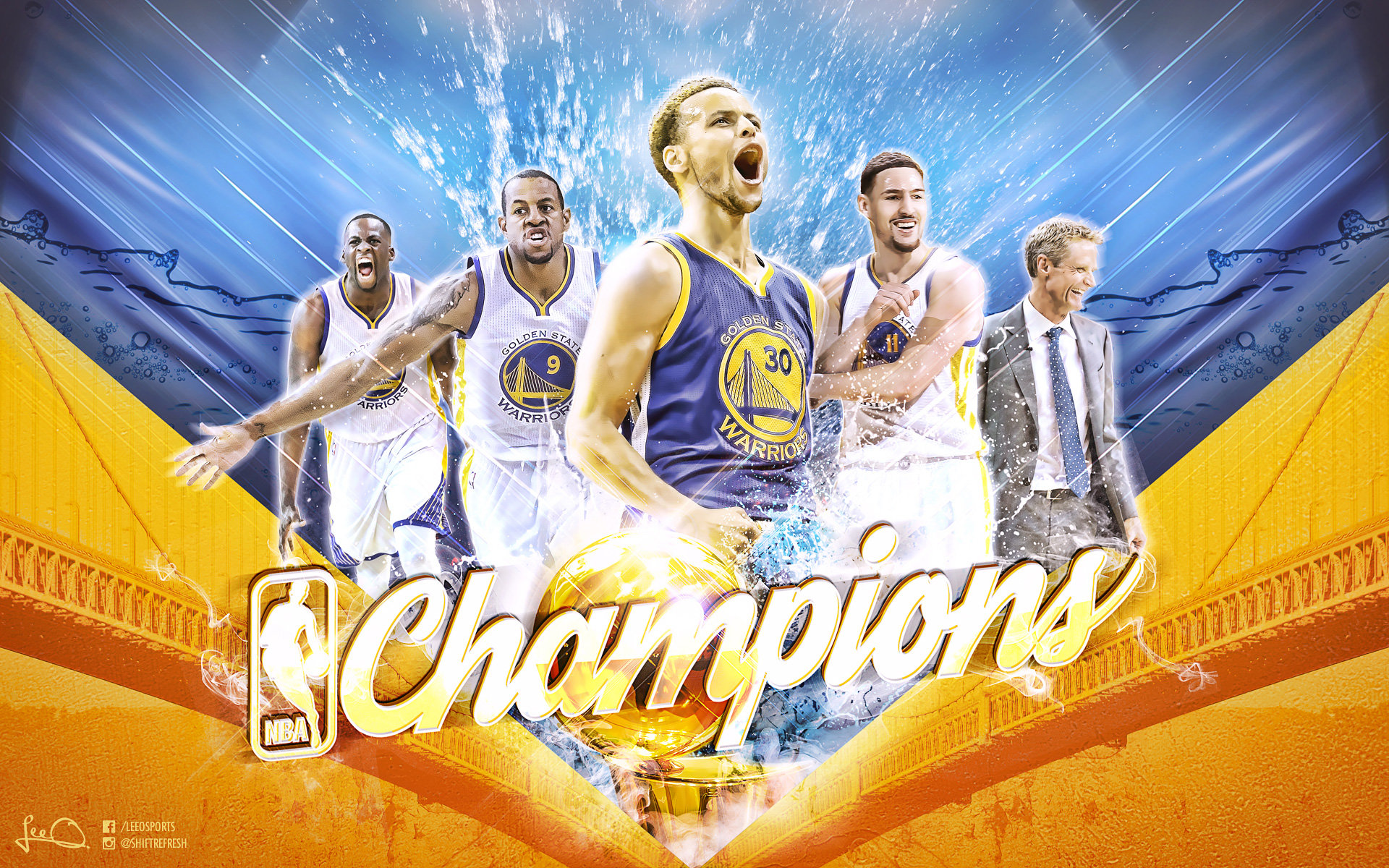 High resolution Golden State Warriors hd 1920x1200 background ID:470669 for PC