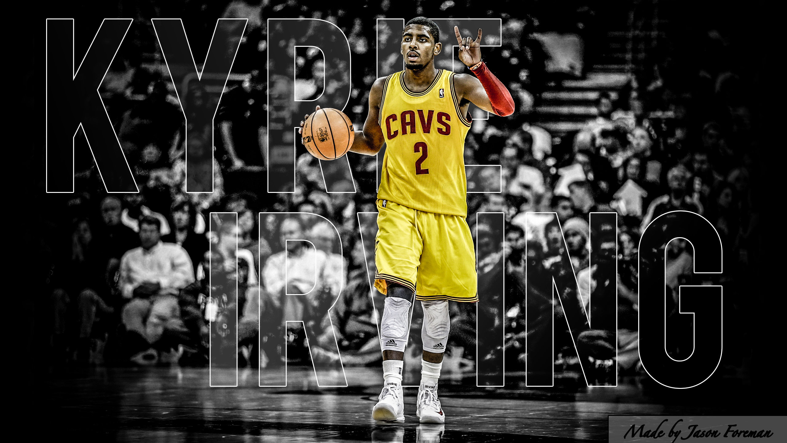 Download hd 2560x1440 Kyrie Irving desktop wallpaper ID:131774 for free