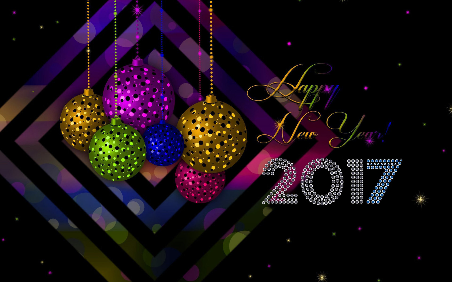Download hd 1920x1200 New Year 2017 desktop background ID:64361 for free