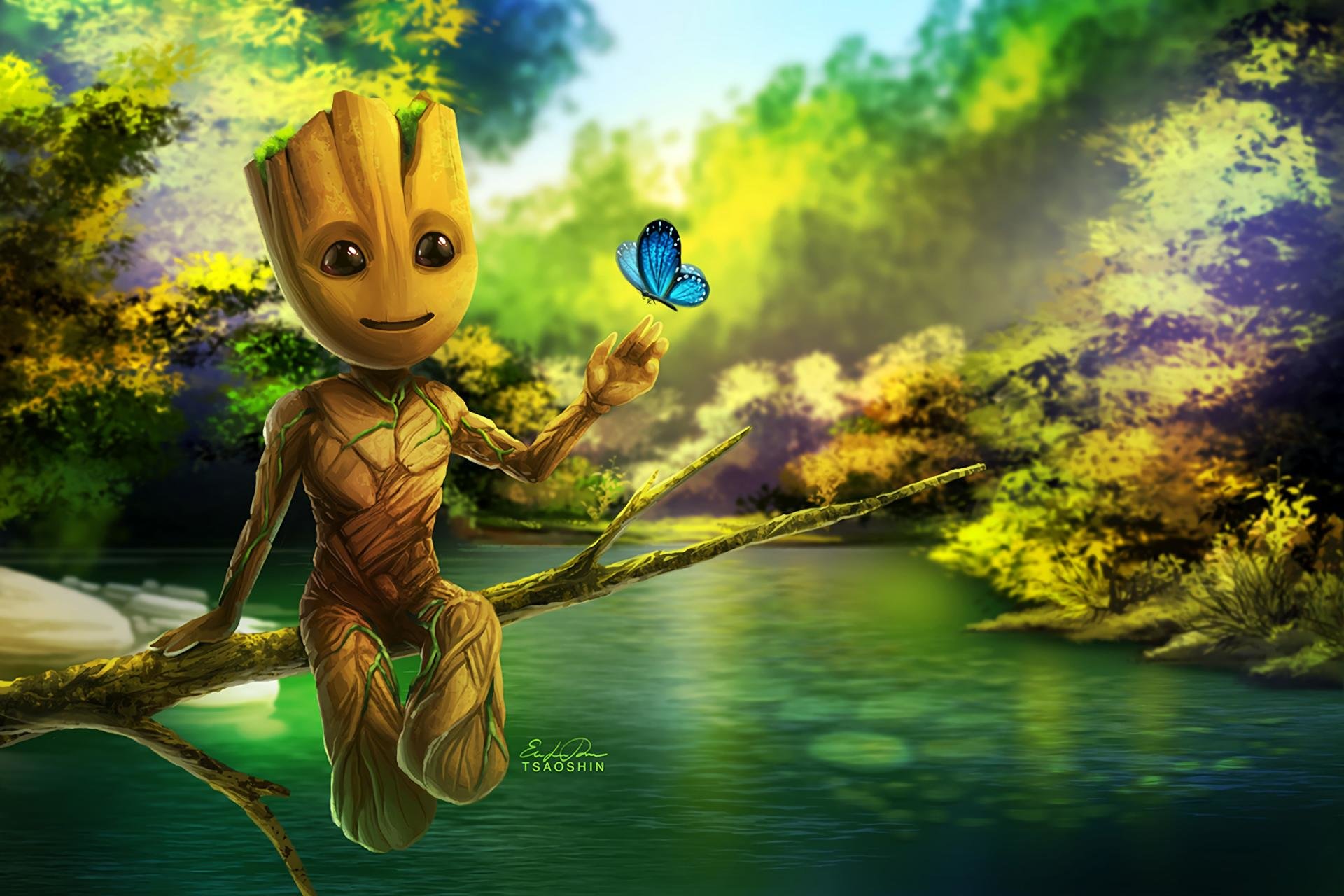 Download hd 1920x1280 Groot computer background ID:448580 for free