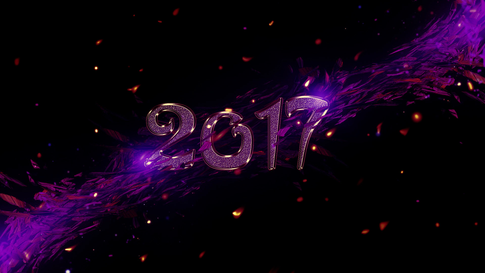High resolution New Year 2017 full hd 1080p background ID:64396 for computer