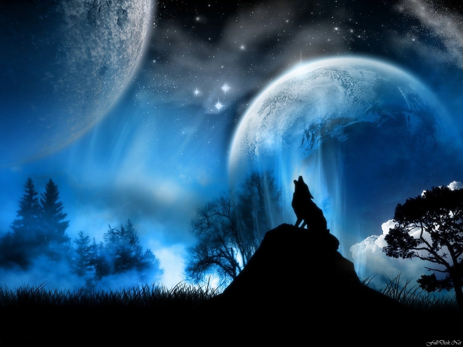 Free Wolf Fantasy high quality background ID:346504 for hd 1600x1200 computer