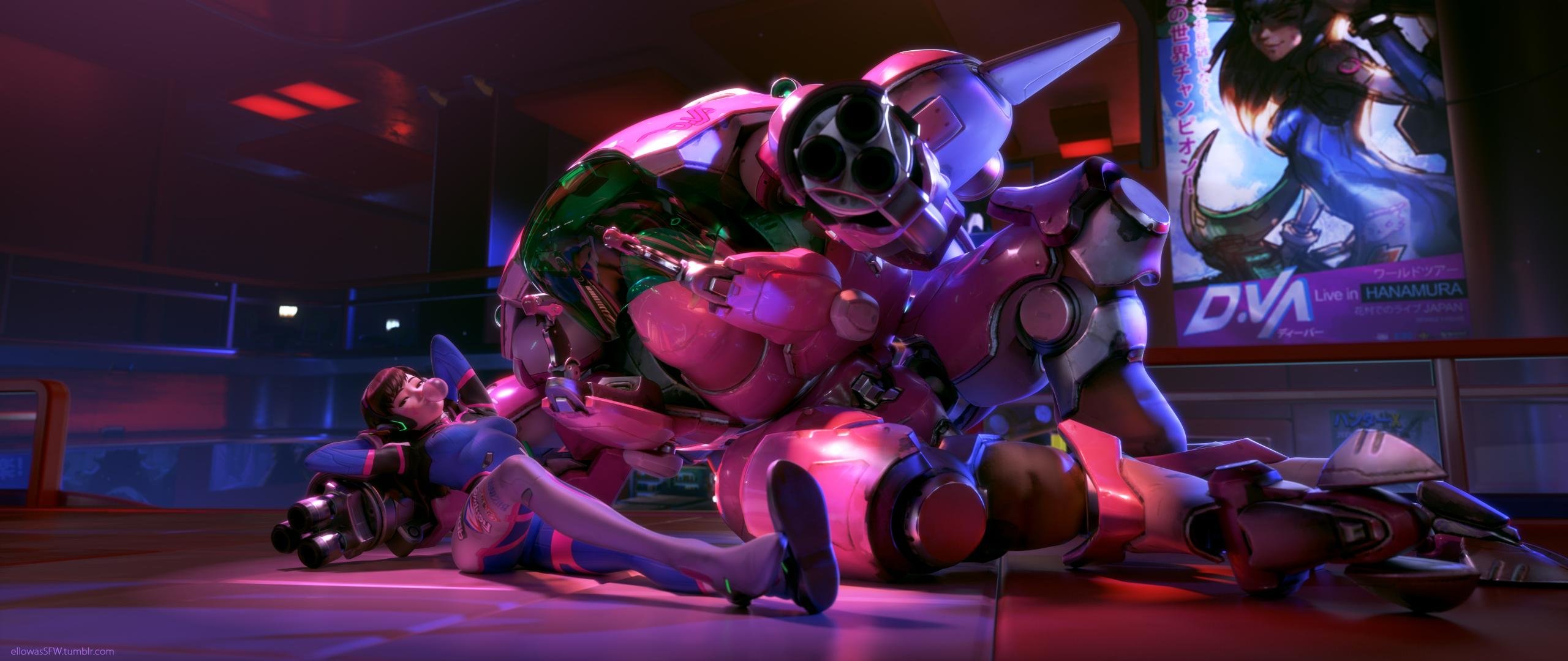 Free D.Va (Overwatch) high quality wallpaper ID:170292 for hd 2560x1080 PC