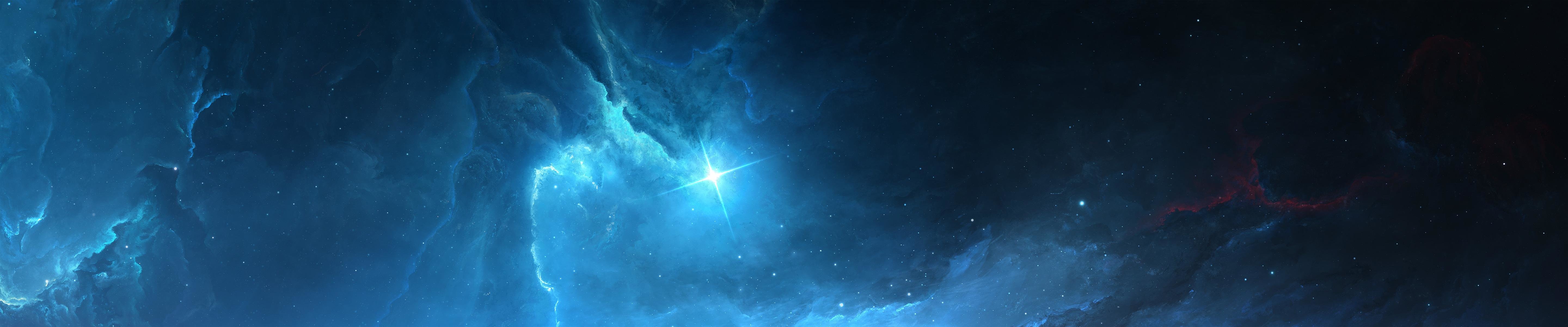 Free download Nebula background ID:91630 triple monitor 5760x1200 for PC