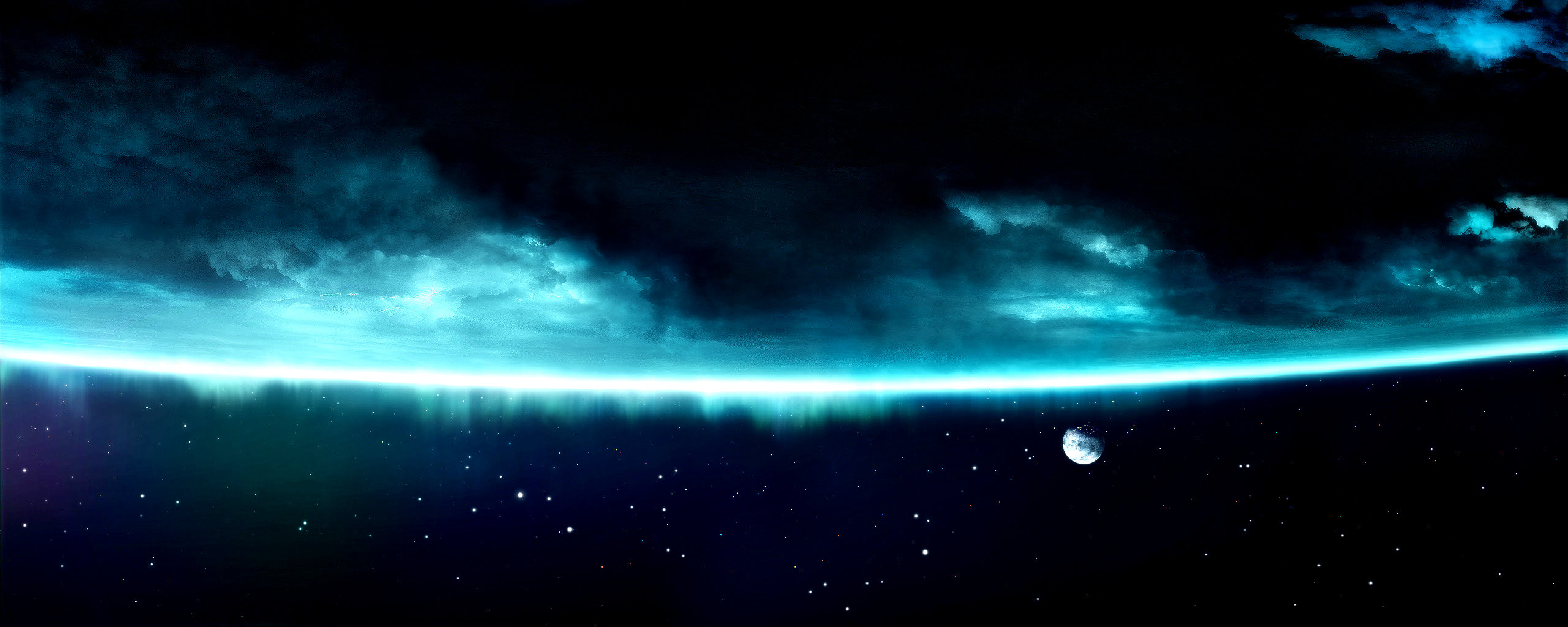 Awesome Planets free background ID:153140 for dual monitor 2569x1024 PC