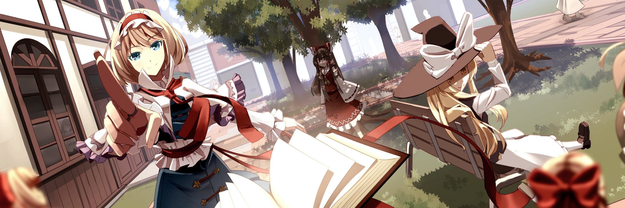Awesome Touhou free background ID:222451 for dual screen 2560x854 PC
