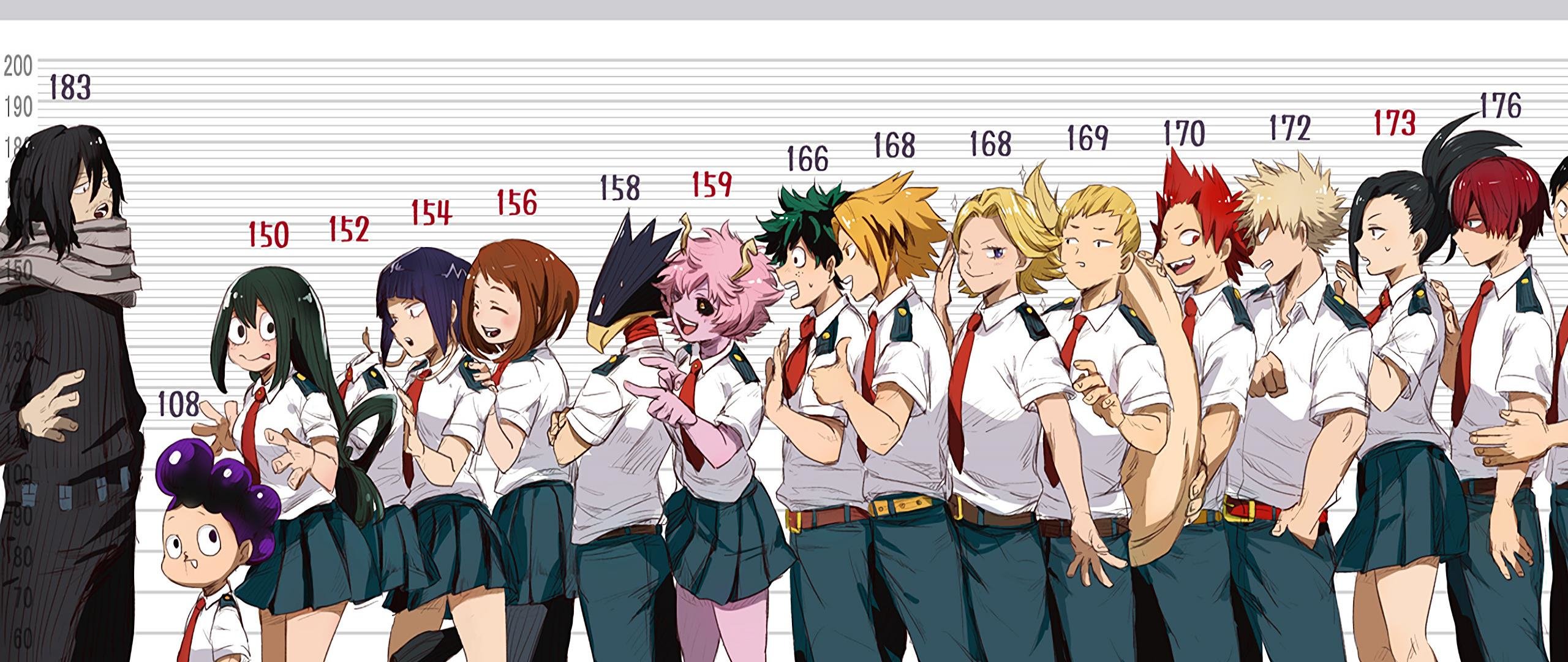 Download hd 2560x1080 Boku No Hero Academia computer background ID:192591 for free