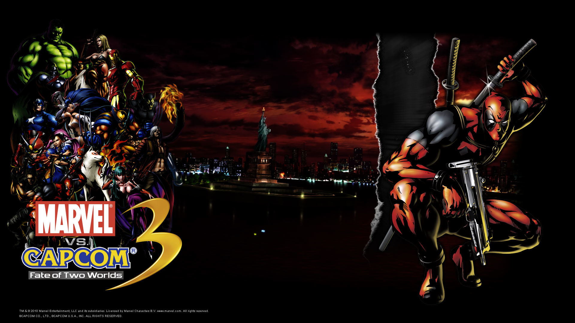 Download hd 1080p Marvel Vs. Capcom 3: Fate Of Two Worlds computer background ID:298398 for free