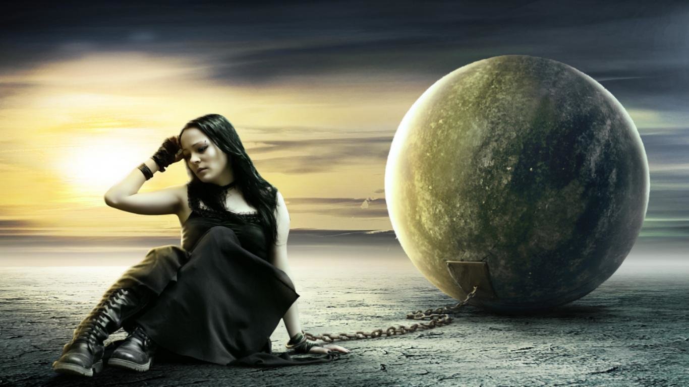 High resolution Gothic Girls 1366x768 laptop background ID:186368 for computer