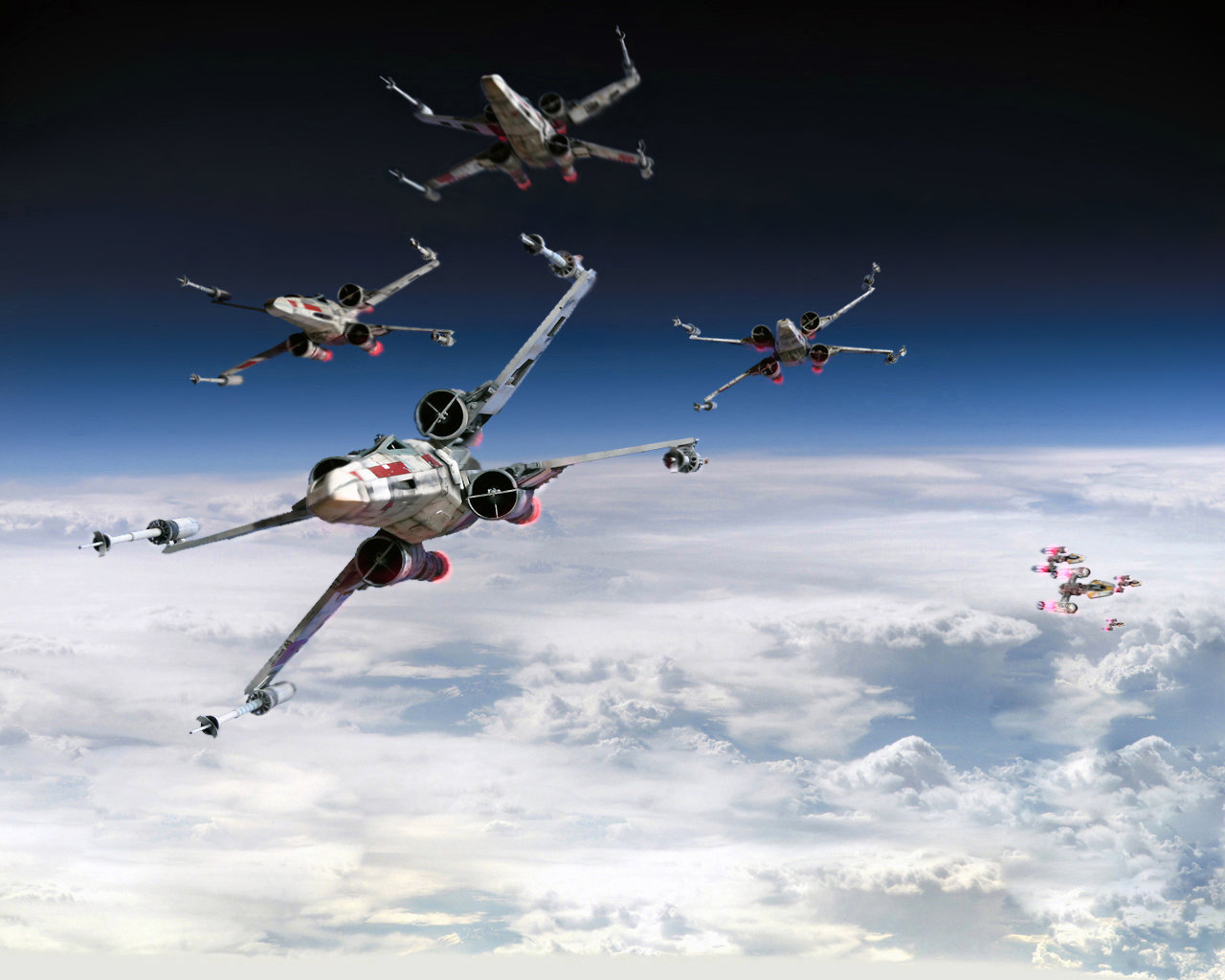 Download hd 1280x1024 X-Wing desktop background ID:459901 for free