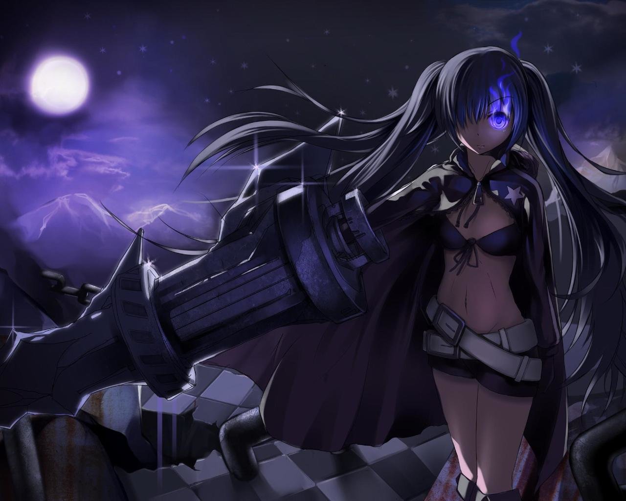 Free Black Rock Shooter high quality background ID:454031 for hd 1280x1024 PC