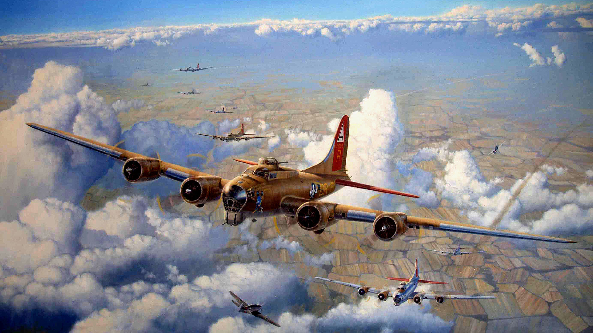 Awesome Boeing B-17 Flying Fortress free wallpaper ID:214190 for hd 1920x1080 computer
