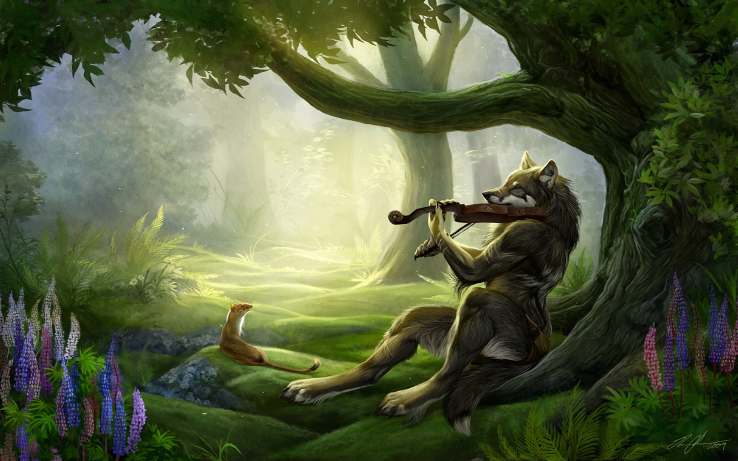 High resolution Wolf Fantasy hd 2560x1600 background ID:346514 for PC