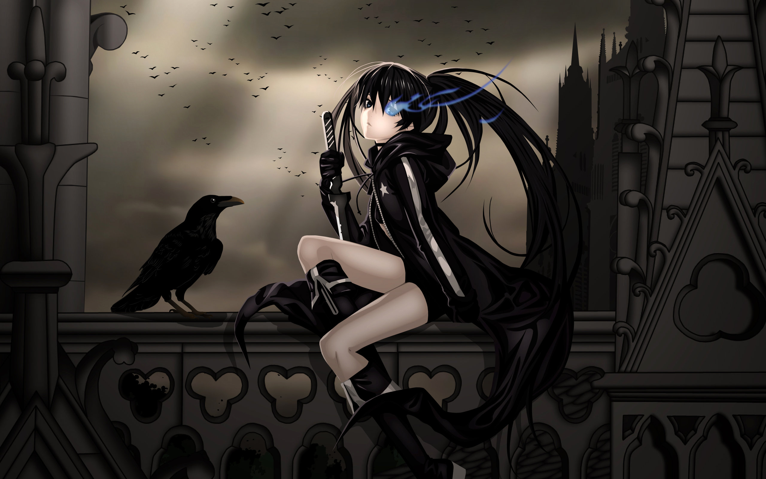 Awesome Black Rock Shooter free background ID:455018 for hd 2560x1600 desktop