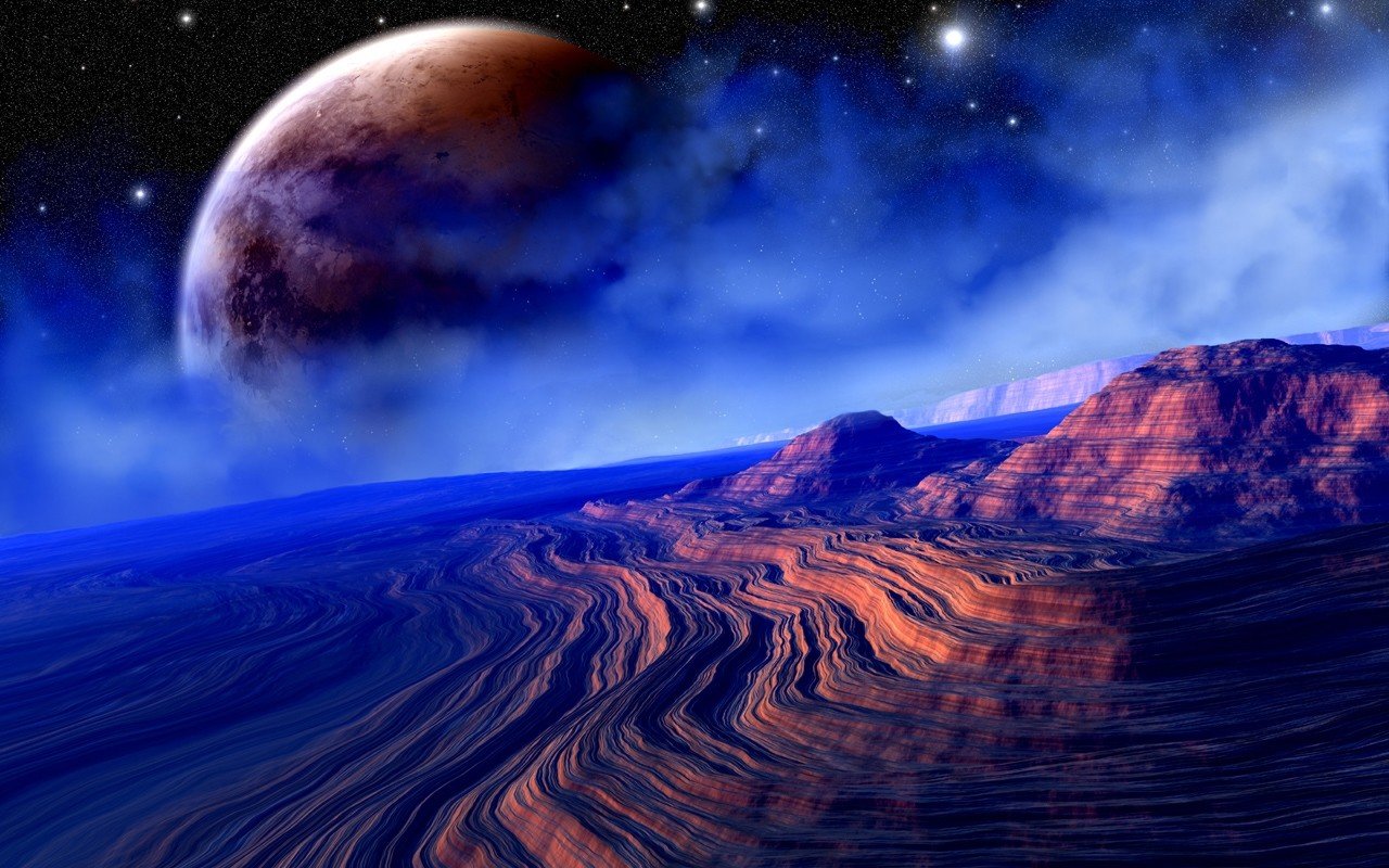 Awesome Planet Rise free background ID:193810 for hd 1280x800 computer