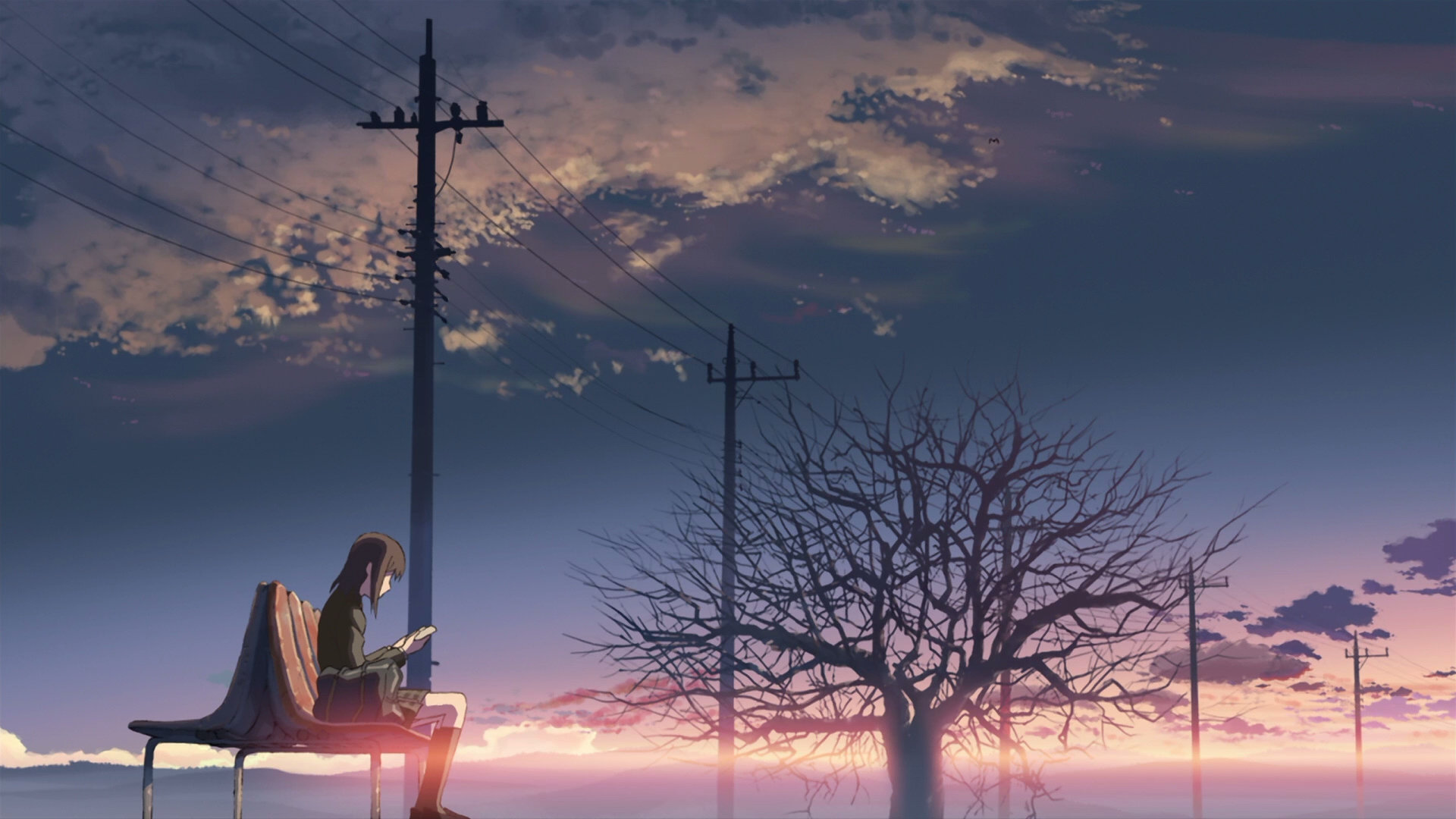 Free download 5 (cm) Centimeters Per Second background ID:90054 1080p for PC