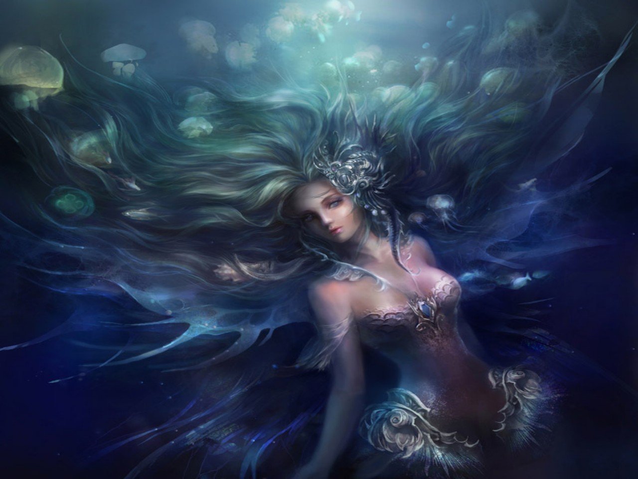High resolution Mermaid hd 1280x960 wallpaper ID:329379 for PC