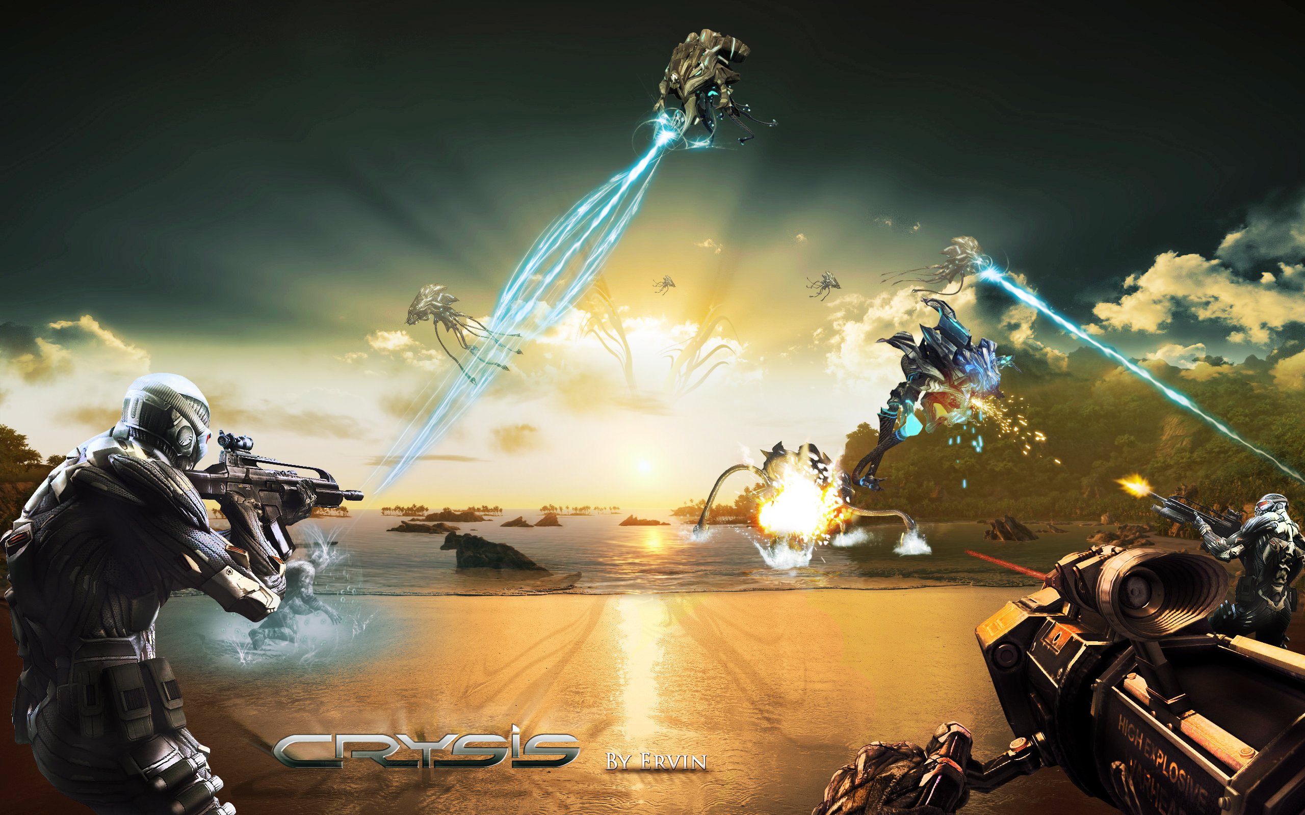 Free download Crysis background ID:130190 hd 2560x1600 for PC