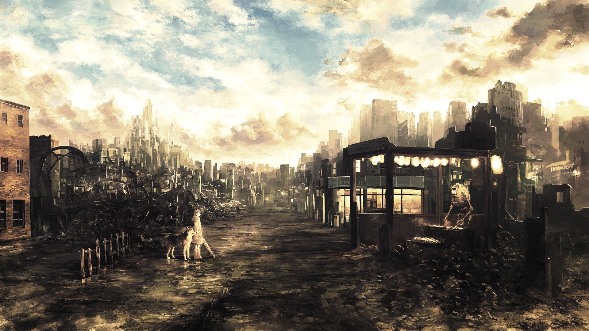 Download full hd 1920x1080 Post Apocalyptic desktop wallpaper ID:325269 for free