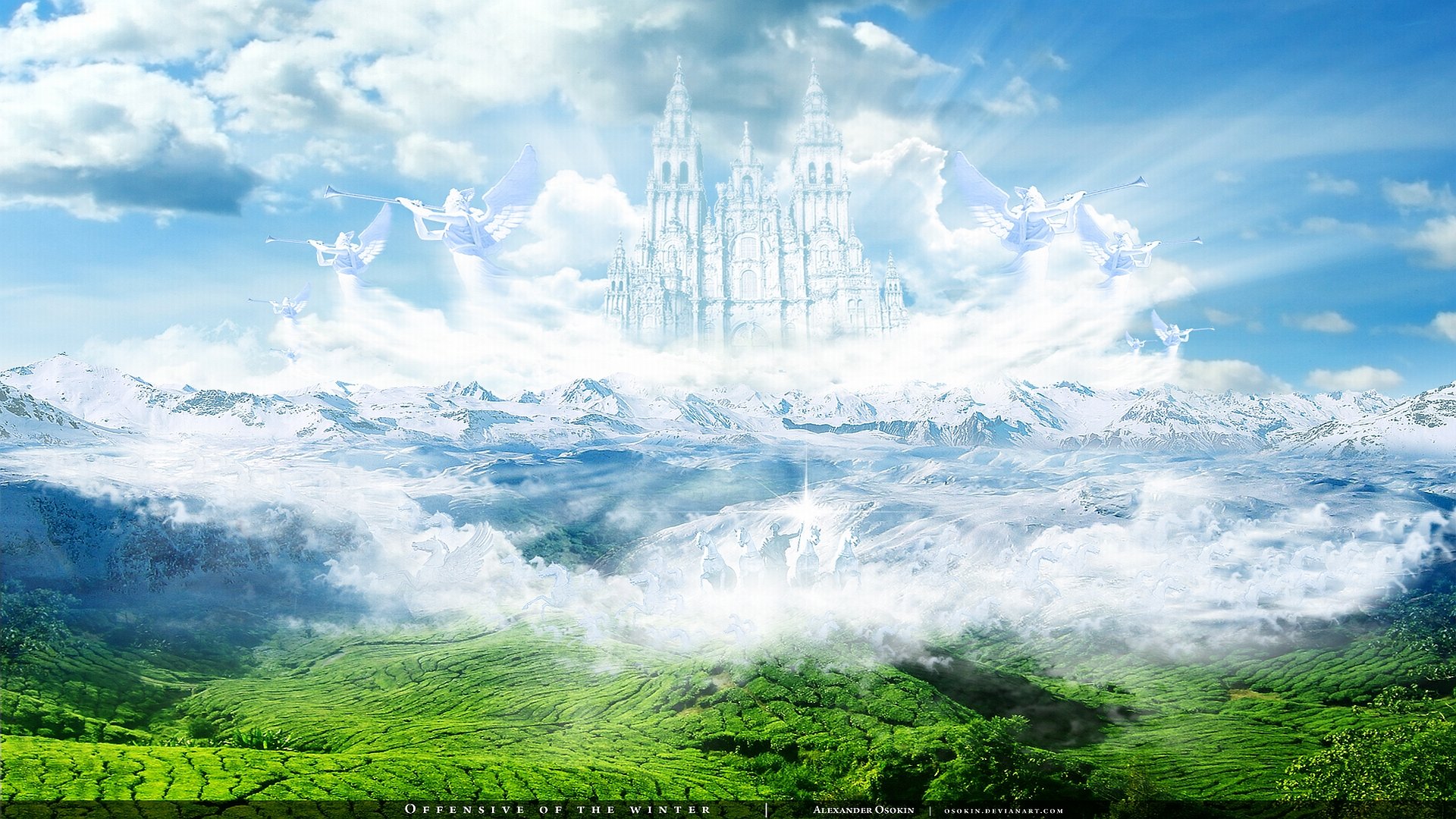 High resolution Fantasy castle full hd 1920x1080 wallpaper ID:236611 for PC