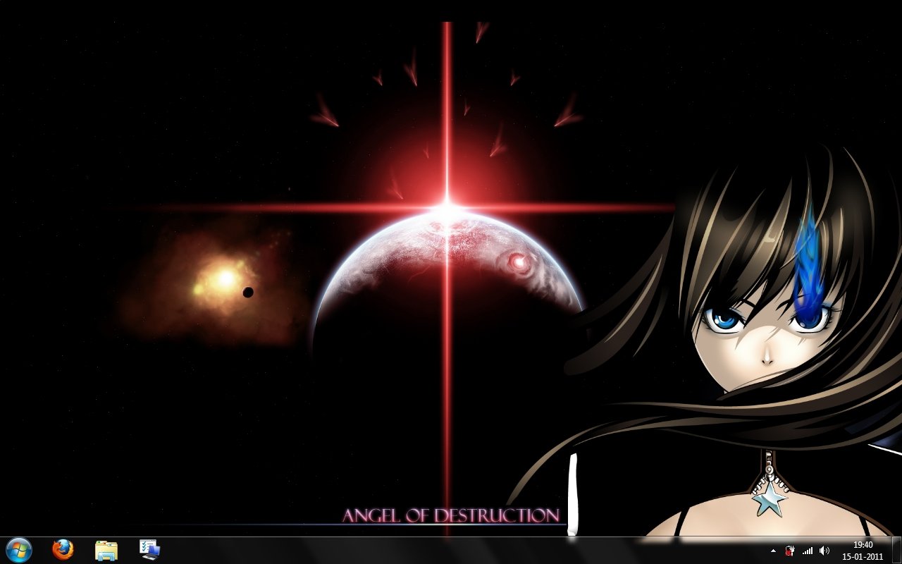 Download hd 1280x800 Black Rock Shooter computer wallpaper ID:453467 for free