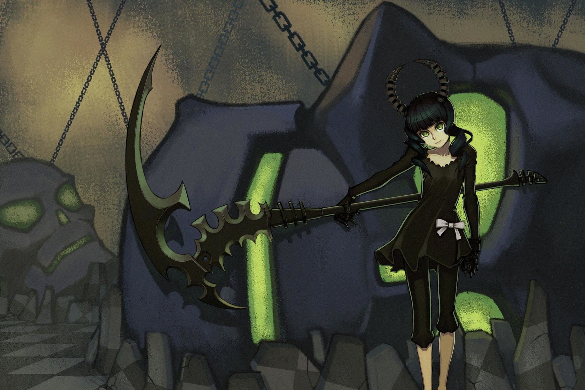 Free download Dead Master (Black Rock Shooter) background ID:454061 hd 1920x1280 for computer