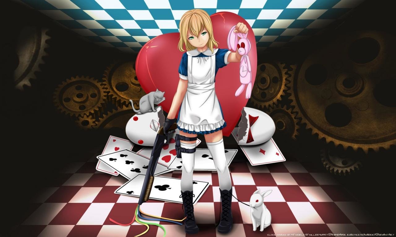 Awesome Alice In Wonderland Anime free wallpaper ID:473379 for hd 1280x768 desktop
