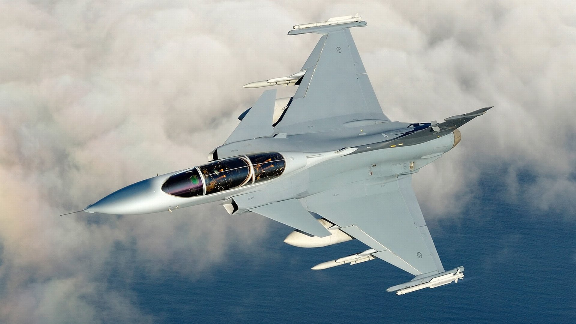 High resolution Saab JAS 39 Gripen full hd 1920x1080 background ID:378913 for PC