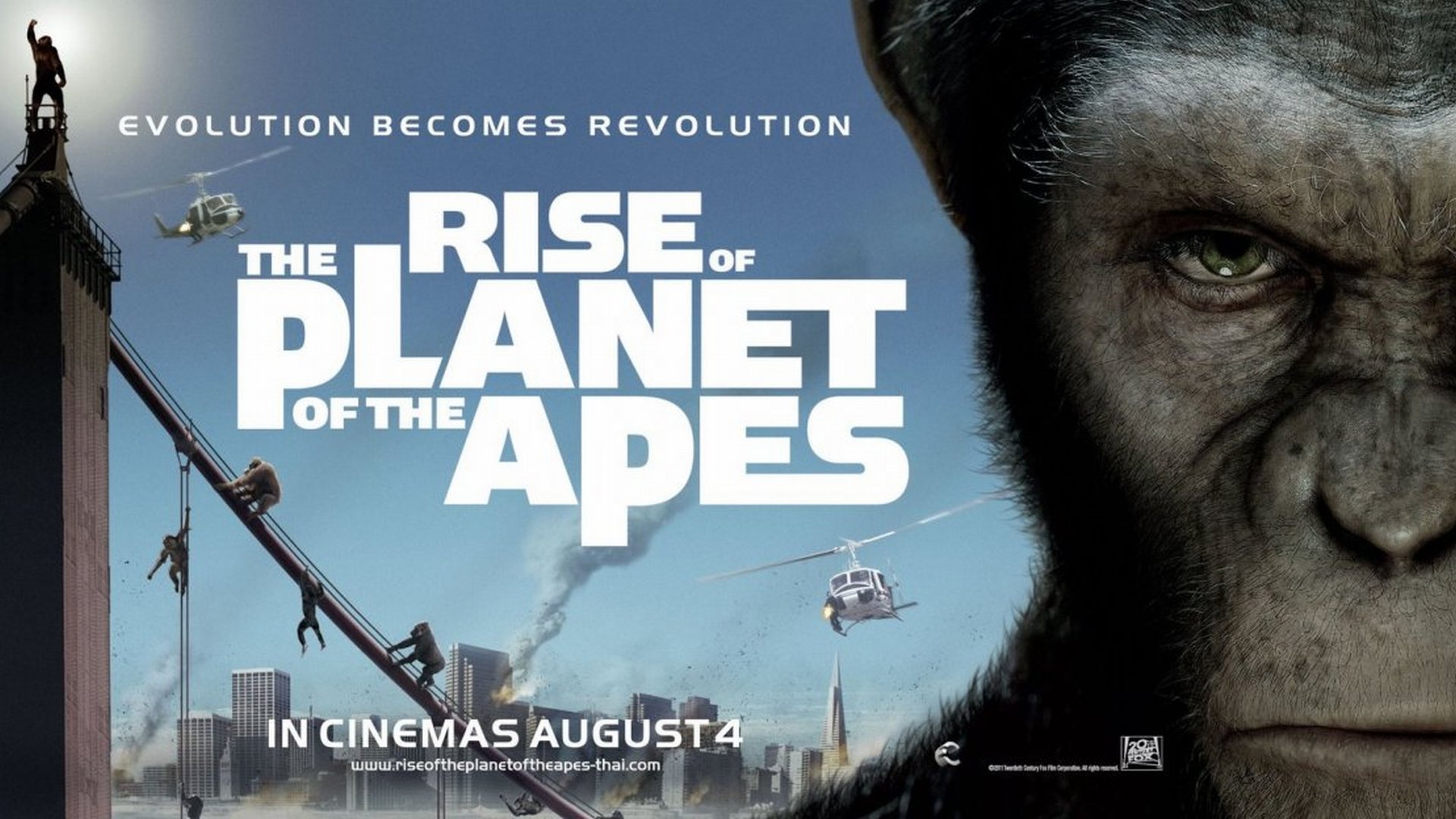 Free download Rise Of The Planet Of The Apes wallpaper ID:271549 hd 1920x1080 for PC