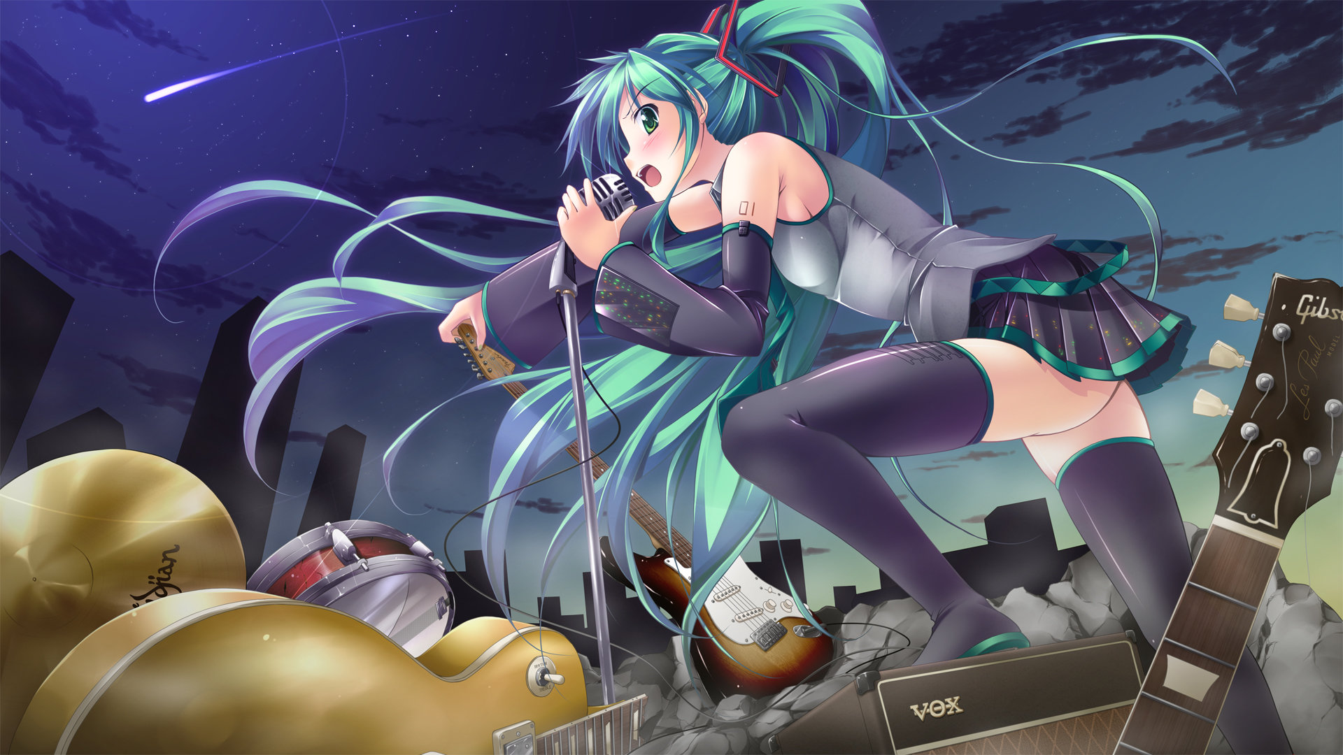 Awesome Vocaloid free background ID:4295 for full hd 1080p desktop