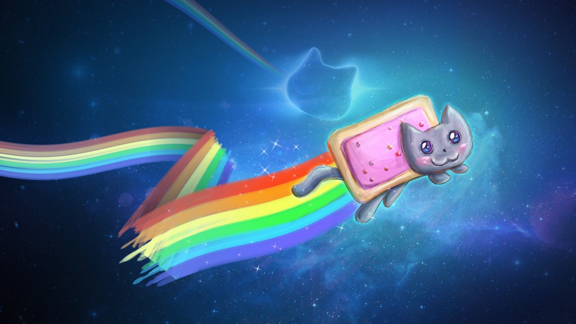 Free download Nyan Cat wallpaper ID:498878 hd 1080p for PC