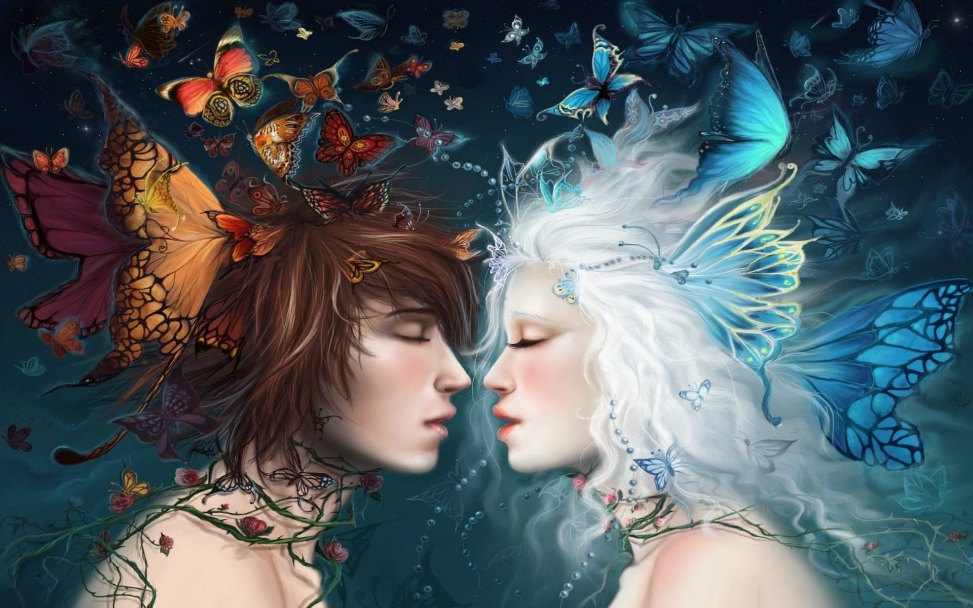 Free Fantasy love couple high quality wallpaper ID:305282 for hd 1920x1200 computer