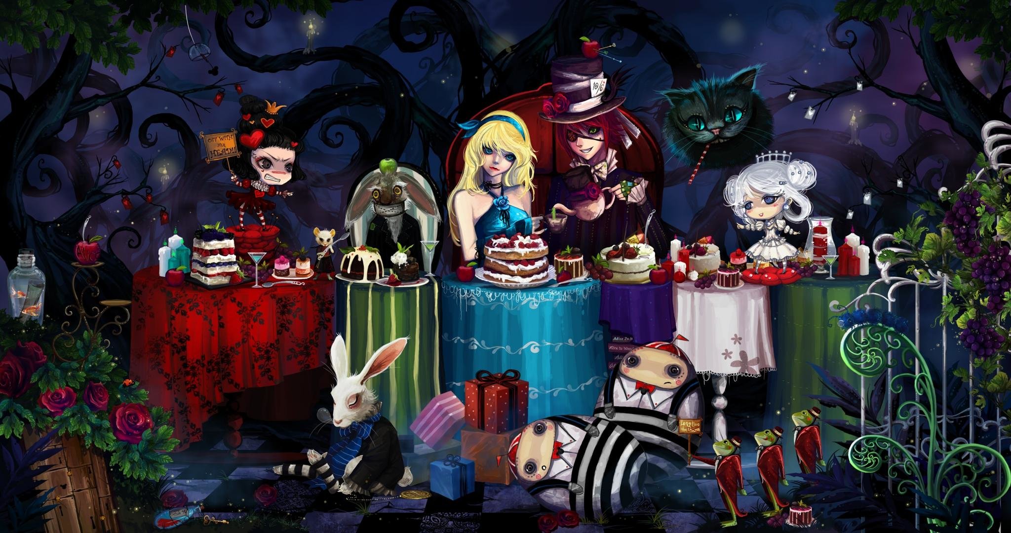 High resolution Alice In Wonderland Anime hd 2048x1080 wallpaper ID:473419 for desktop
